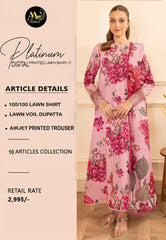 Platinum Lawn 3 Piece | Premium Digital Print Suits