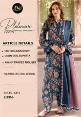 Platinum Lawn 3 Piece | Premium Digital Print Suits