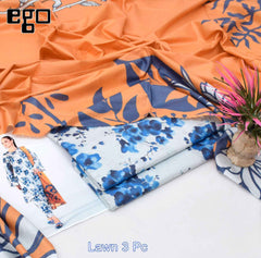 EGO 3 Piece | Trendy Printed Lawn Suits