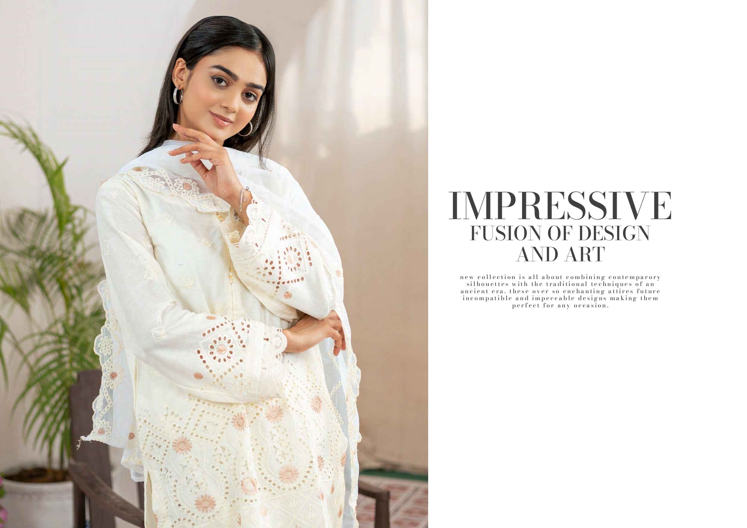 Agha Noor Chikan Kari | 3 Piece Embroidered Festive Suits