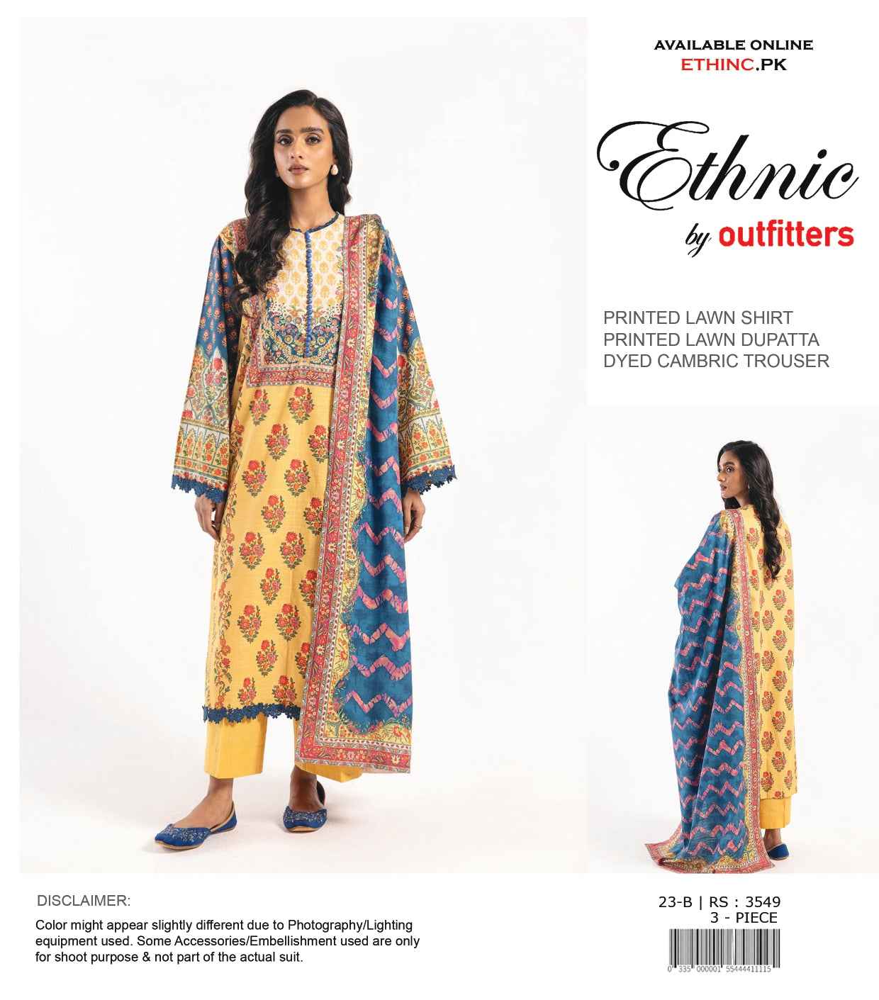 Ethnic 3 Piece | Digital Print Cambric Collection