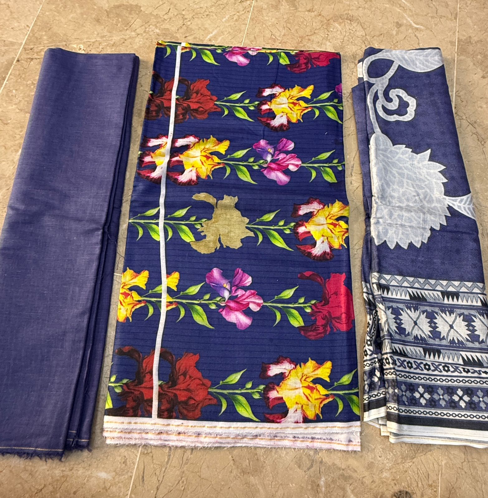 Mix Brand 3 Piece | Premium Lawn Collection - Hurain Arts