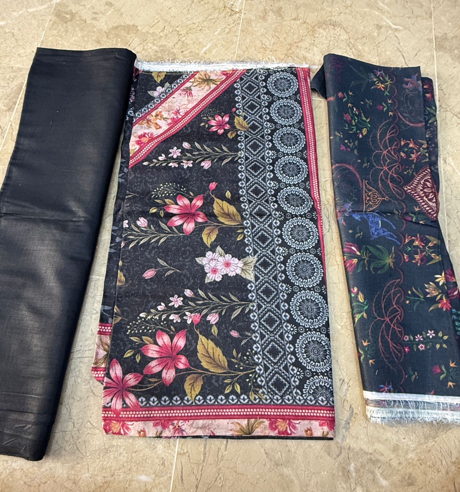 Mix Brand 3 Piece | Premium Lawn Collection - Hurain Arts