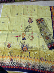 Digital Lawn 2 Piece | Elegant Printed Suits - Hurain Arts