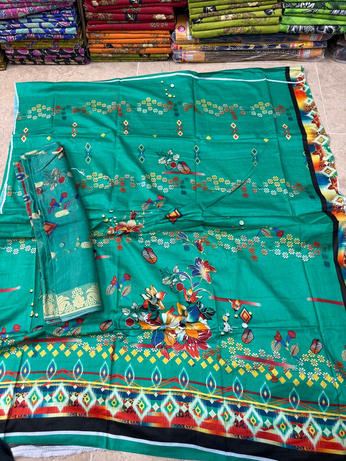 Digital Lawn 2 Piece | Elegant Printed Suits - Hurain Arts