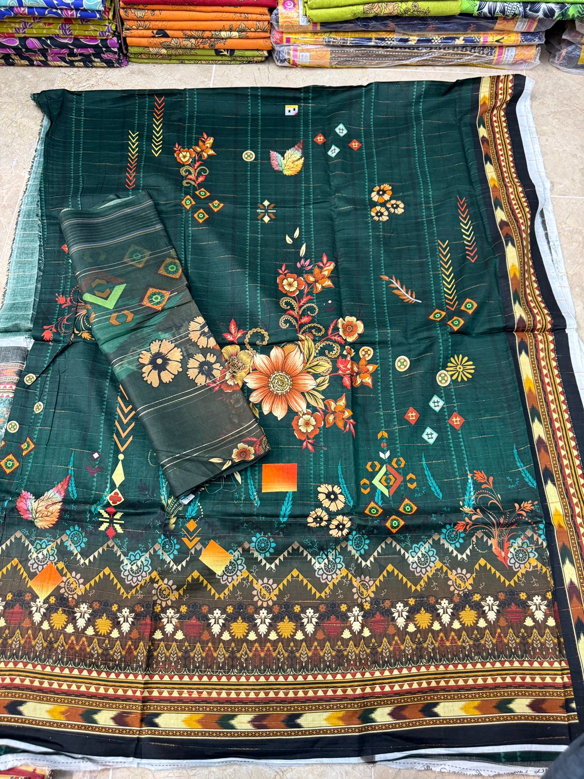 Digital Lawn 2 Piece | Elegant Printed Suits - Hurain Arts