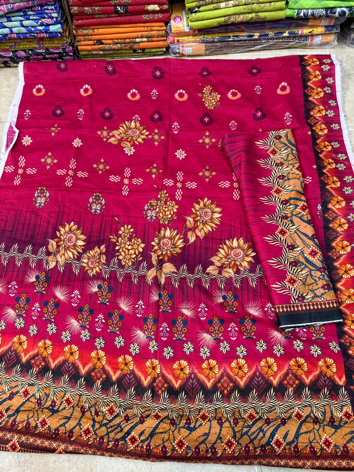 Digital Lawn 2 Piece | Elegant Printed Suits - Hurain Arts