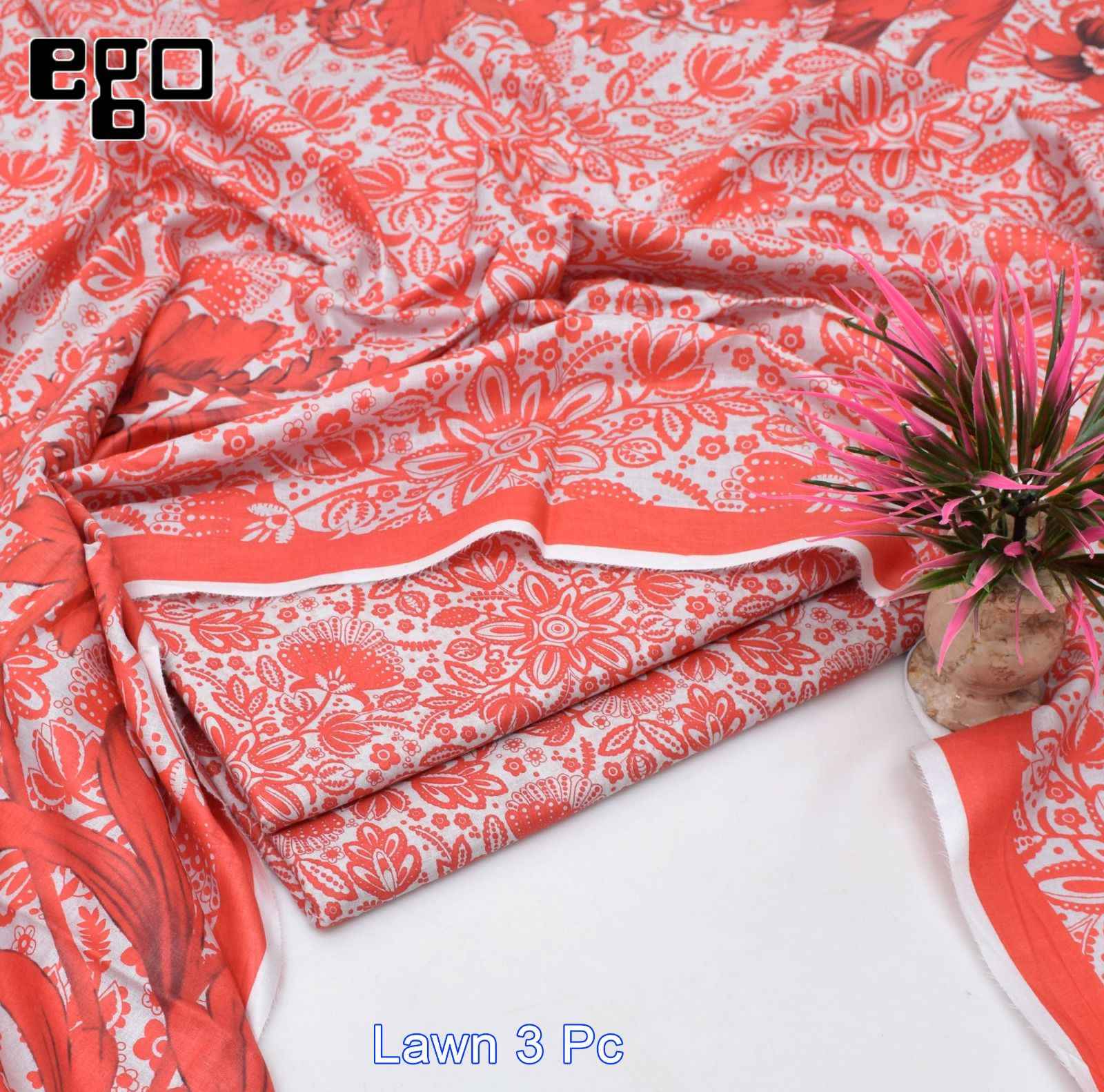 EGO 3 Piece | Trendy Printed Lawn Suits