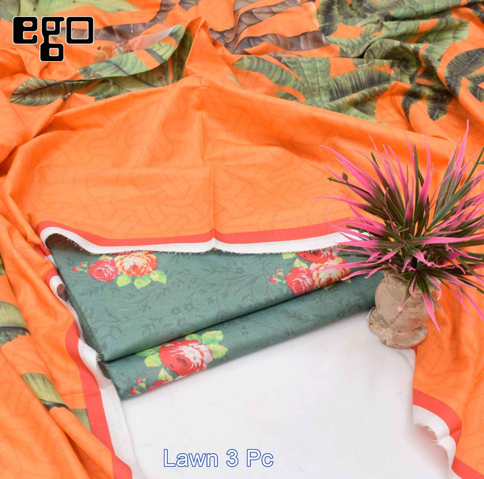 EGO 3 Piece | Trendy Printed Lawn Suits