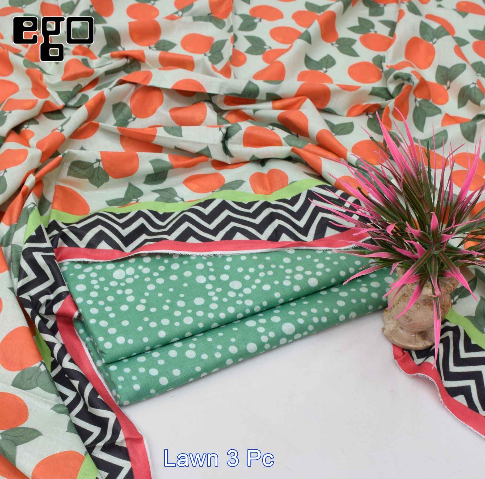 EGO 3 Piece | Trendy Printed Lawn Suits