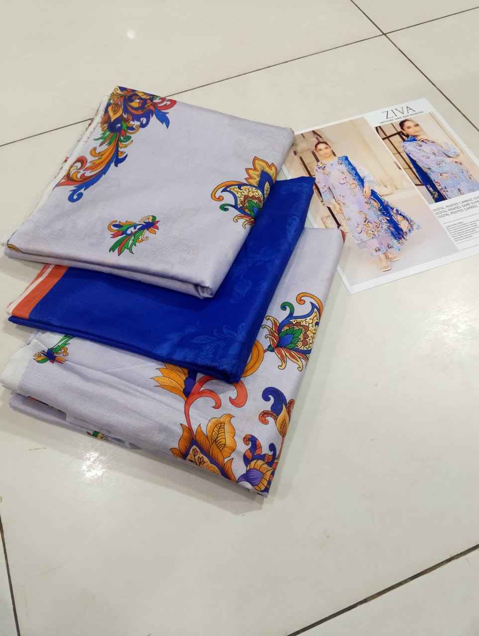 Ziva 3 Piece | Elegant Printed Lawn Suits