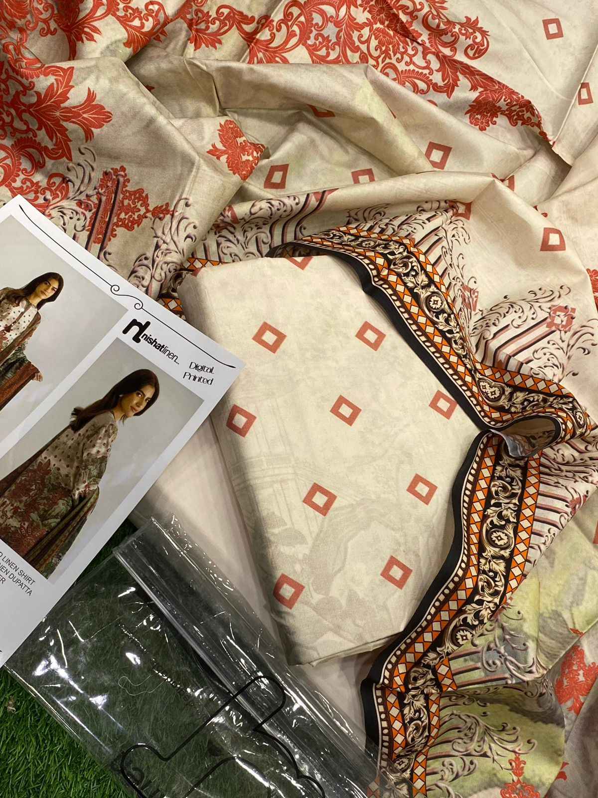 Nishat Linen 3 Piece | Digital Print Linen Collection