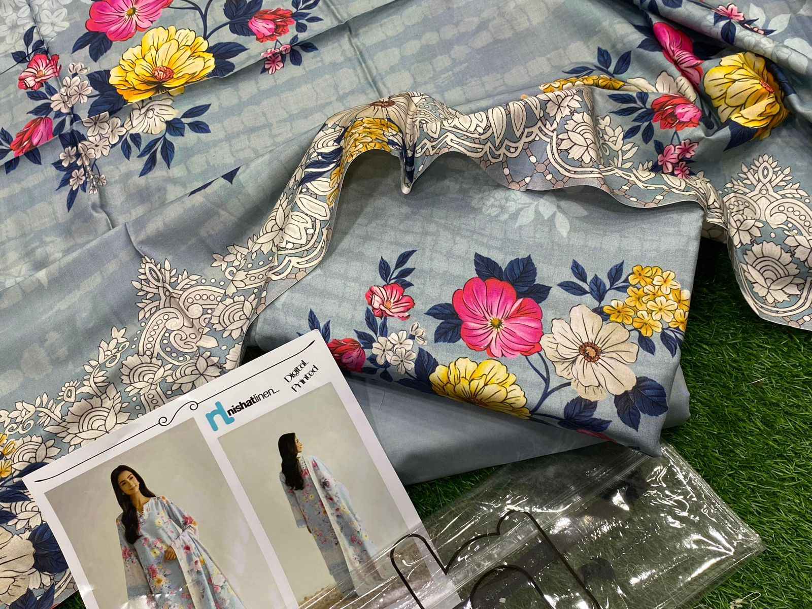 Nishat Linen 3 Piece | Digital Print Linen Collection